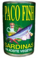 sardina aceite paco fish